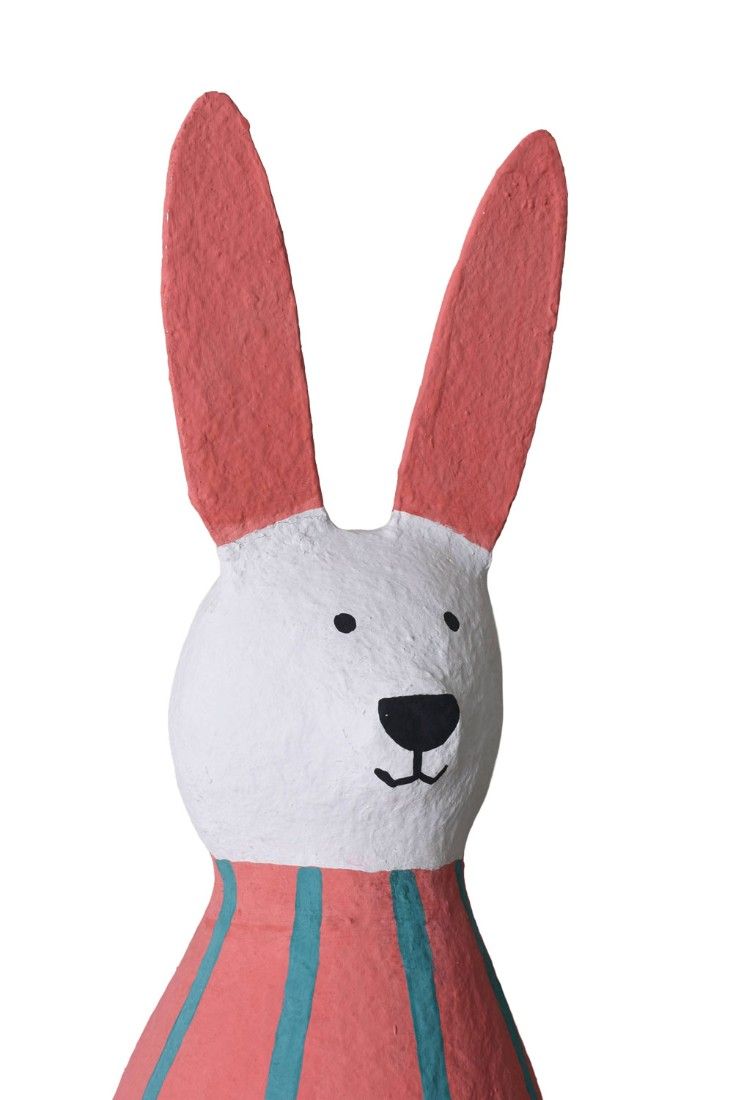 Iepuras de Paste-figurina din materiale reciclate