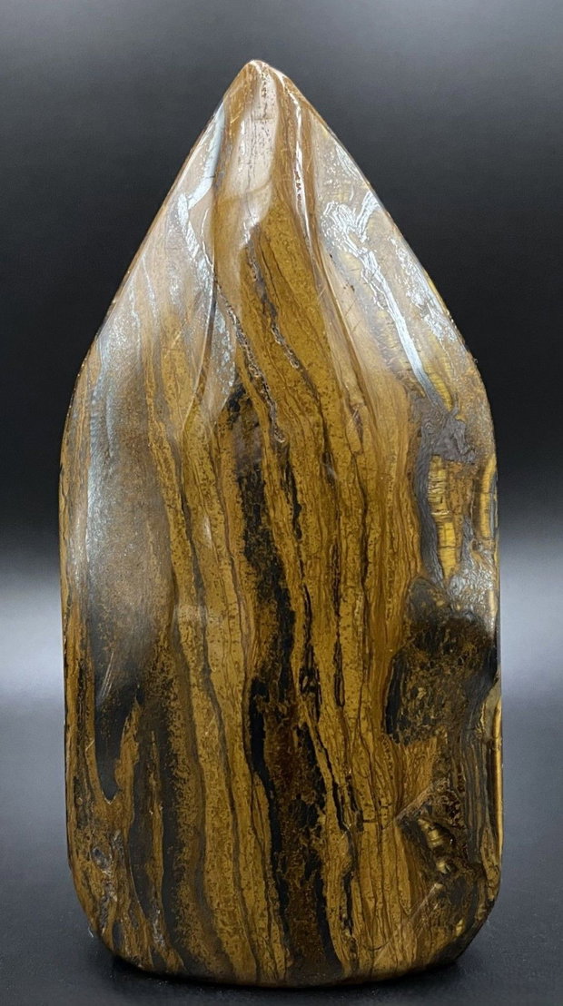 Ochi de Tigru cu Fier - Sculptura piatra semipretioasa