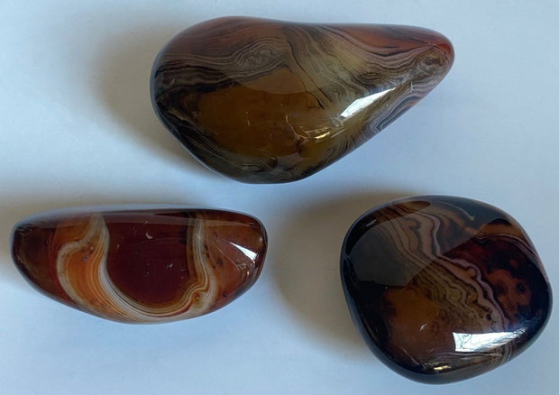 Agat Sardonyx - Set Pietre Polisate