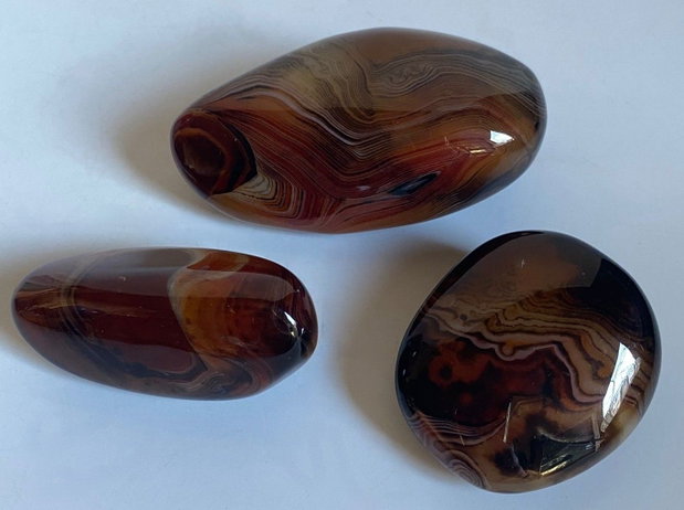 Agat Sardonyx - Set Pietre Polisate