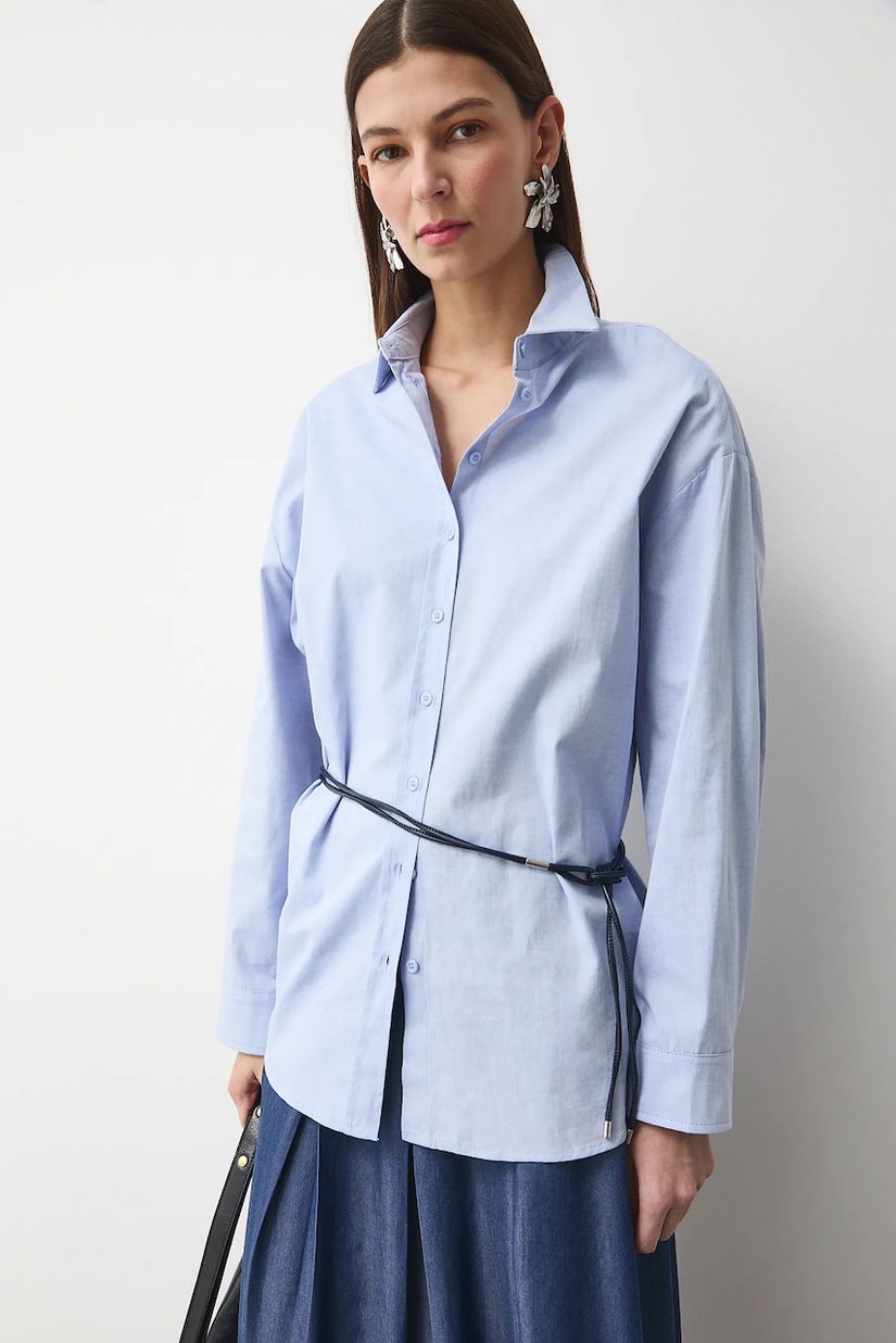 Medicine cămașă oxford pentru femei, din bumbac