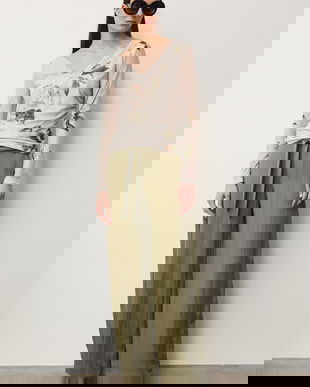 Medicine pantaloni wide leg pentru femei