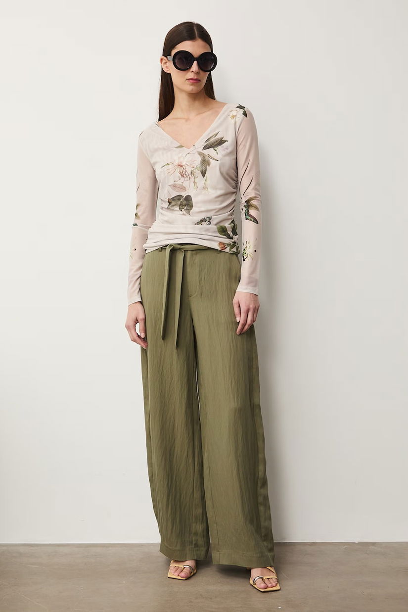 Medicine pantaloni wide leg pentru femei