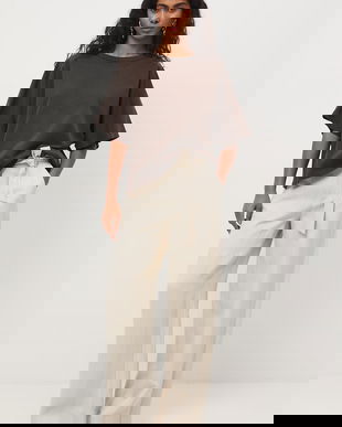 Medicine pantaloni wide leg pentru femei