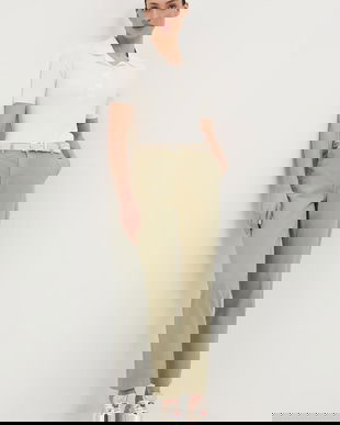 Medicine pantaloni chinos pentru femei, din bumbac cu elastan