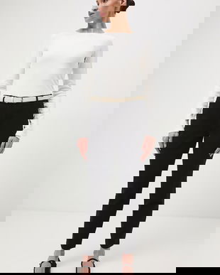 Medicine pantaloni chinos pentru femei, din bumbac cu elastan