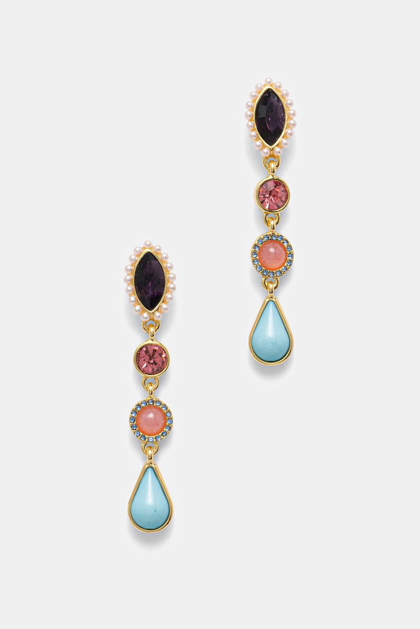 Kurt Geiger London cercei pentru femei, din metal cu zirconiu cubic