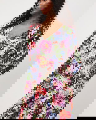 Medicine rochie oversized cu amestec de vâscoză