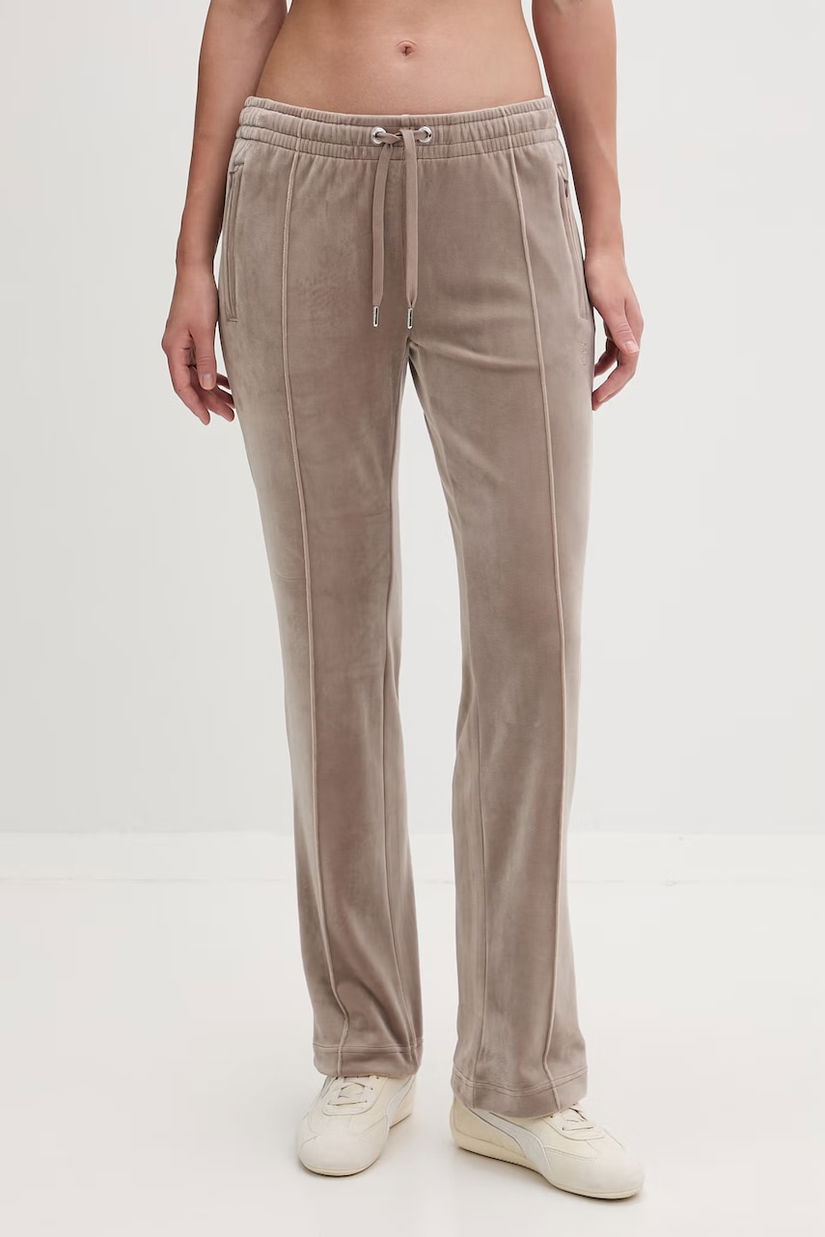 Juicy Couture pantaloni de trening pentru femei, din velur TINA COL OUT TR