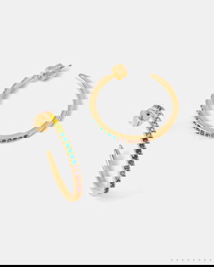 Kurt Geiger London cercei pentru femei, din metal cu zirconiu cubic