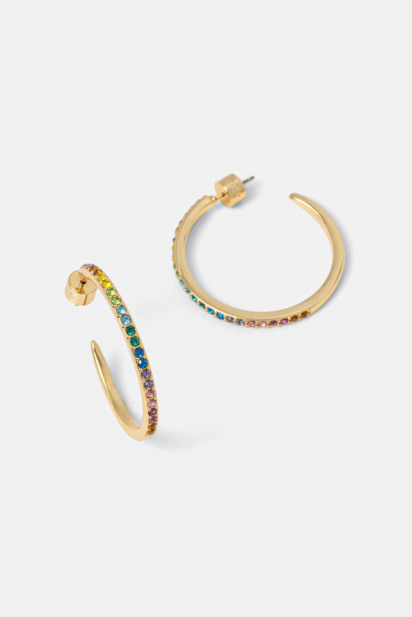 Kurt Geiger London cercei pentru femei, din metal cu zirconiu cubic