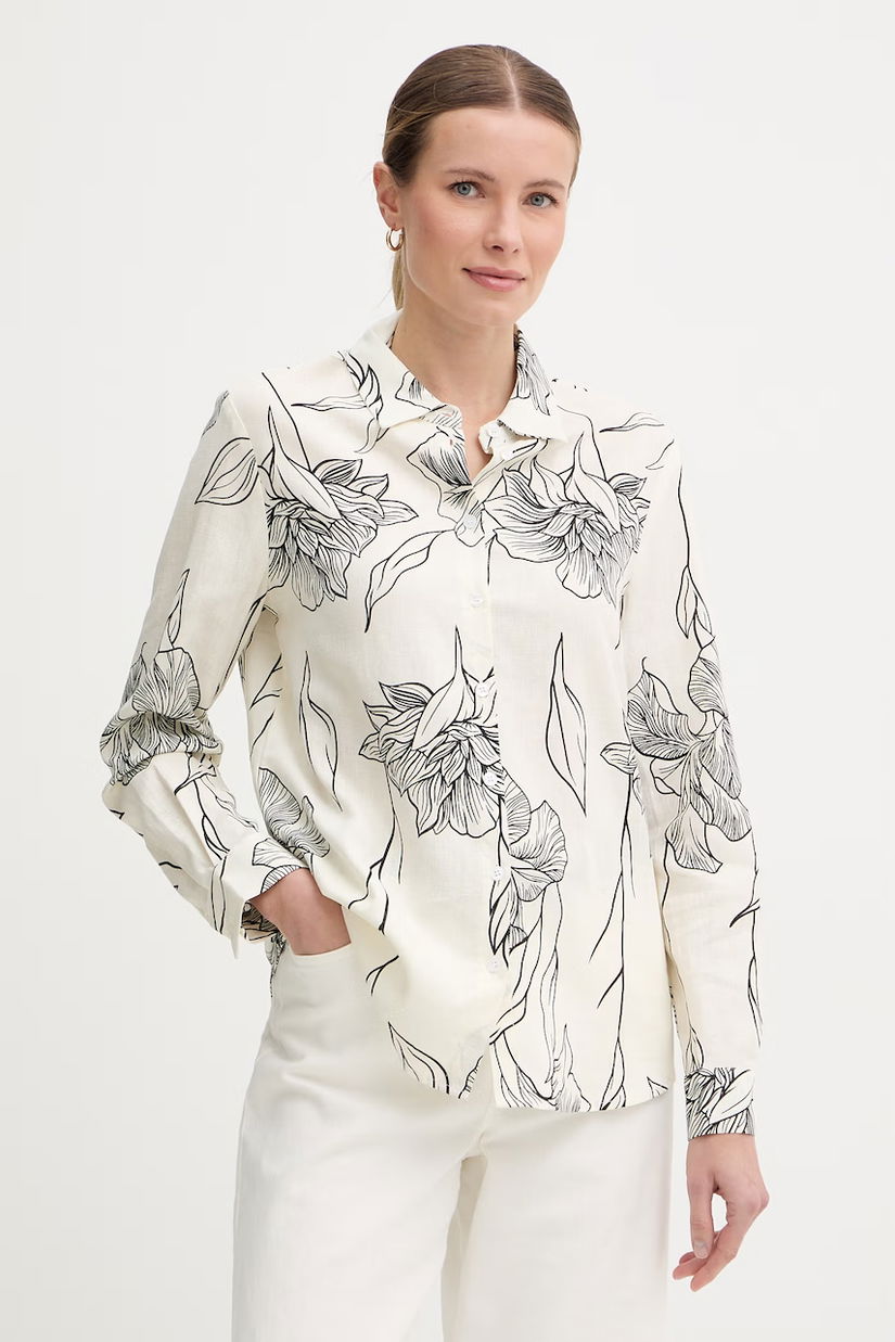 Gaudi cămașă pentru femei, cu amestec de in