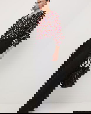 Medicine bluză pentru femei, cu amestec de vâscoză