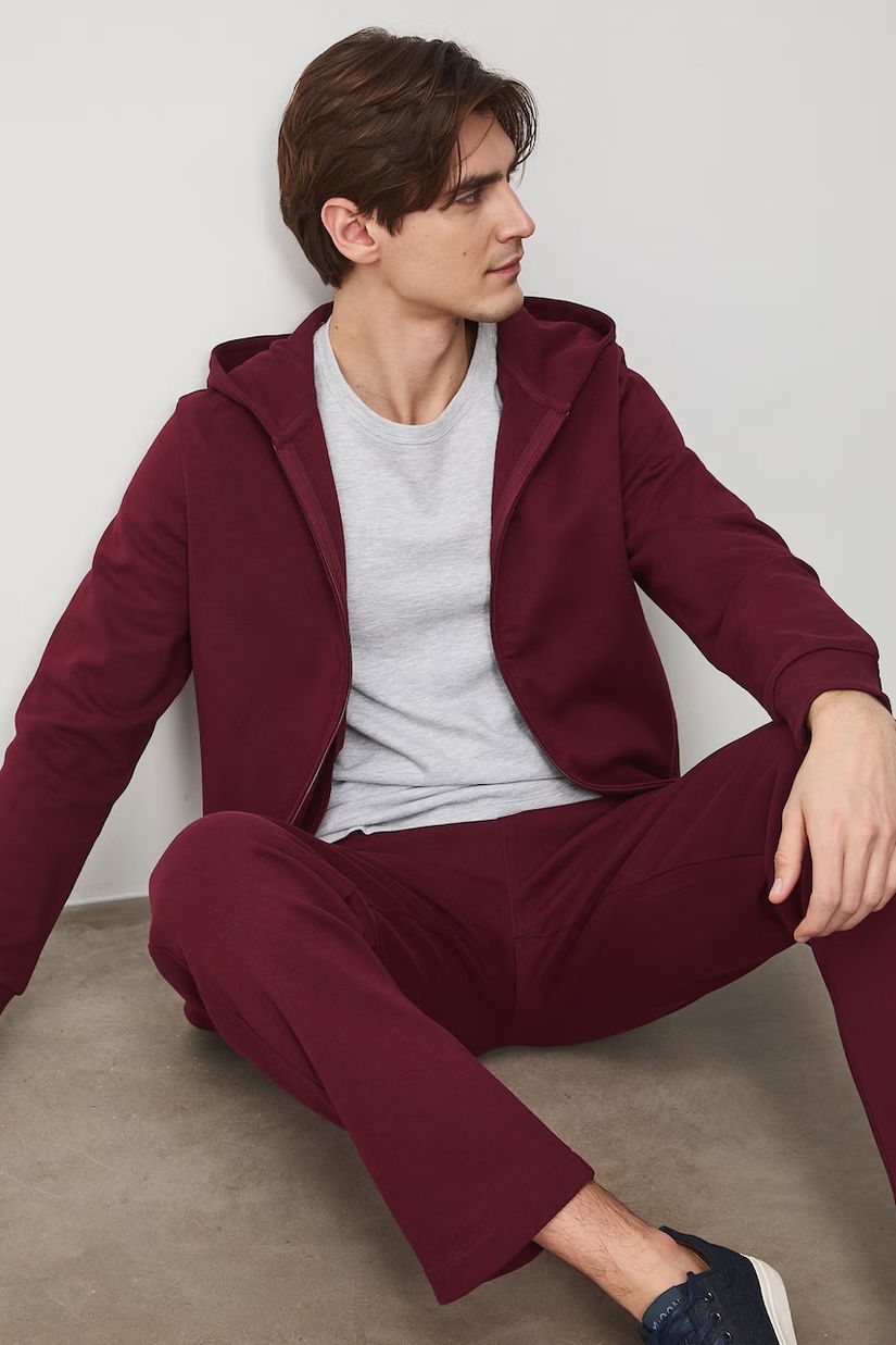 Medicine hanorac cu fermoar și glugă pentru bărbați