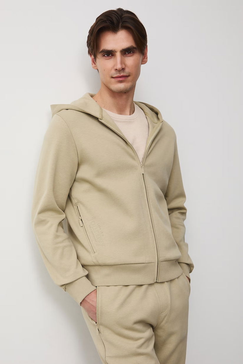 Medicine hanorac cu fermoar și glugă pentru bărbați