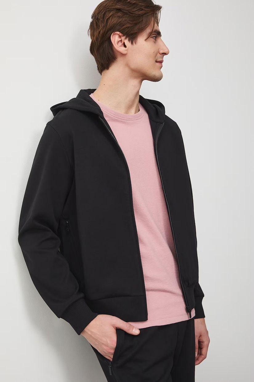 Medicine hanorac cu fermoar și glugă pentru bărbați