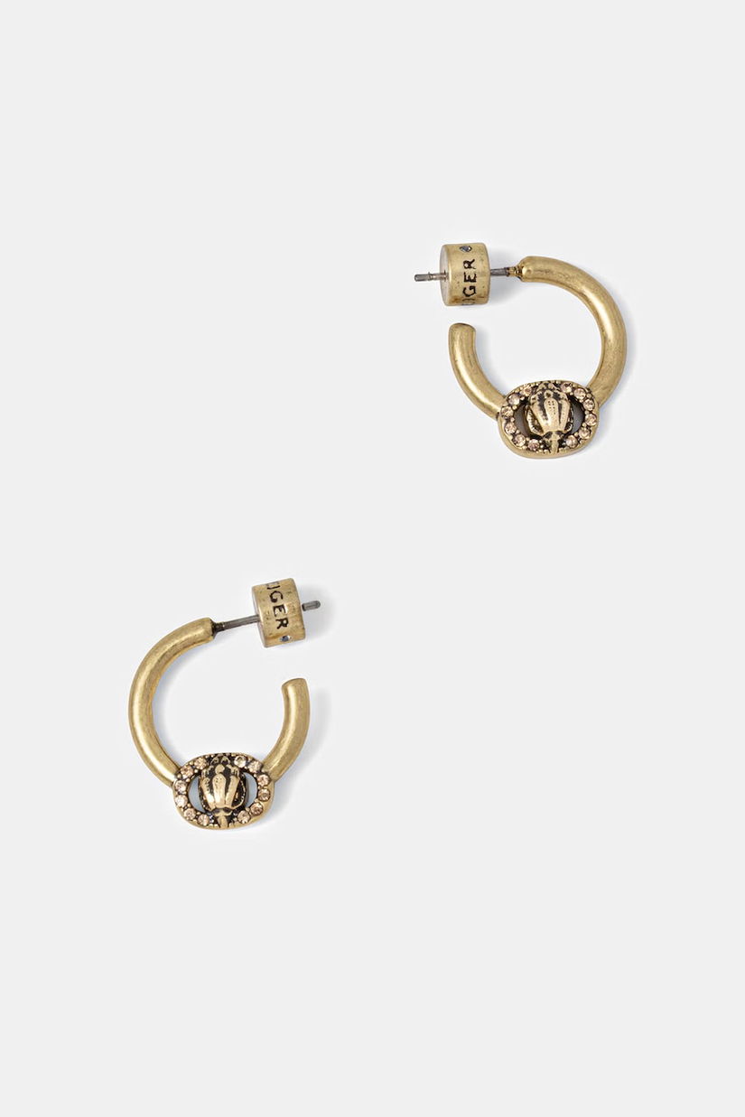 Kurt Geiger London cercei pentru femei metalici cu zirconiu cubic