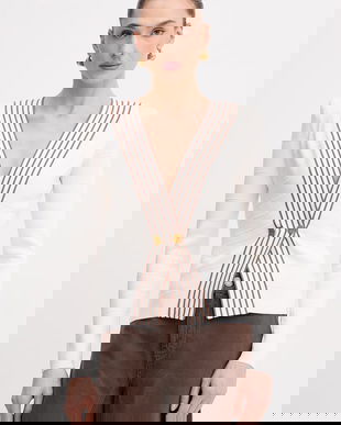 Elisabetta Franchi cardigan pentru femei, cu amestec de vâscoză