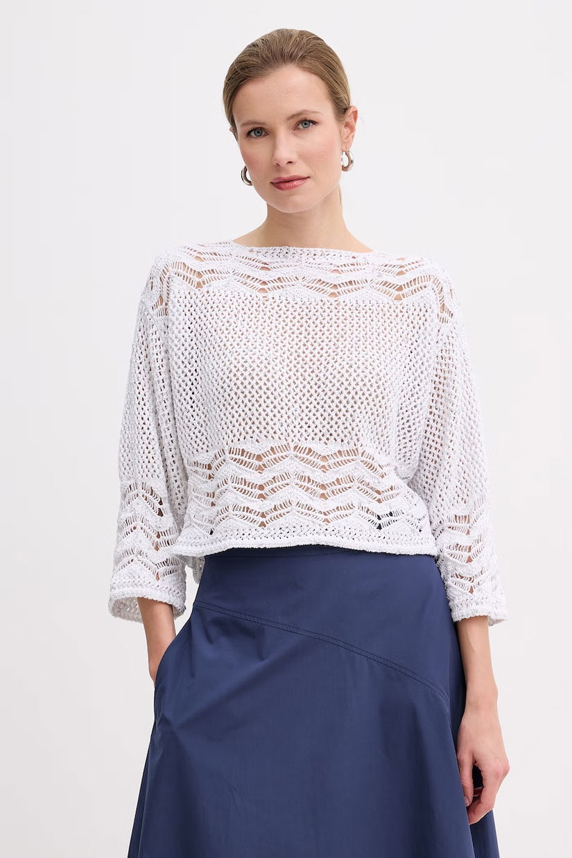 Marella pulover pentru femei, cu amestec de bumbac Emme by Marella