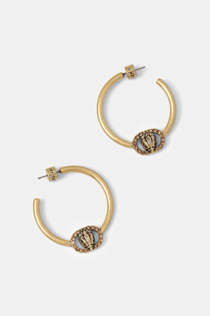 Kurt Geiger London cercei pentru femei, din metal cu zirconiu cubic