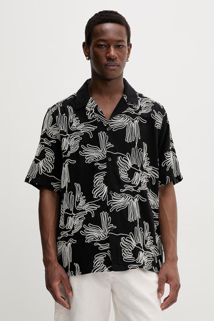 Les Deux cămașă pentru bărbați, cu amestec de bumbac Liam