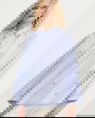 Weekend Max Mara cămașă pentru femei, din bumbac BUTTERFLY