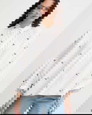 Weekend Max Mara cămașă pentru femei, din bumbac BUTTERFLY