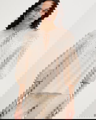 Twinset bluză pentru femei, din bumbac