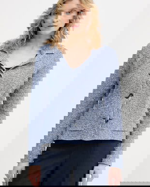 United Colors of Benetton sacou cu un singur rând de nasturi pentru femei, din bumbac