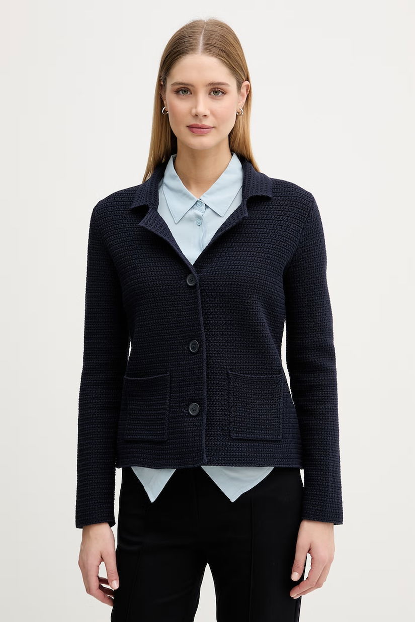 United Colors of Benetton sacou cu un singur rând de nasturi pentru femei, din bumbac