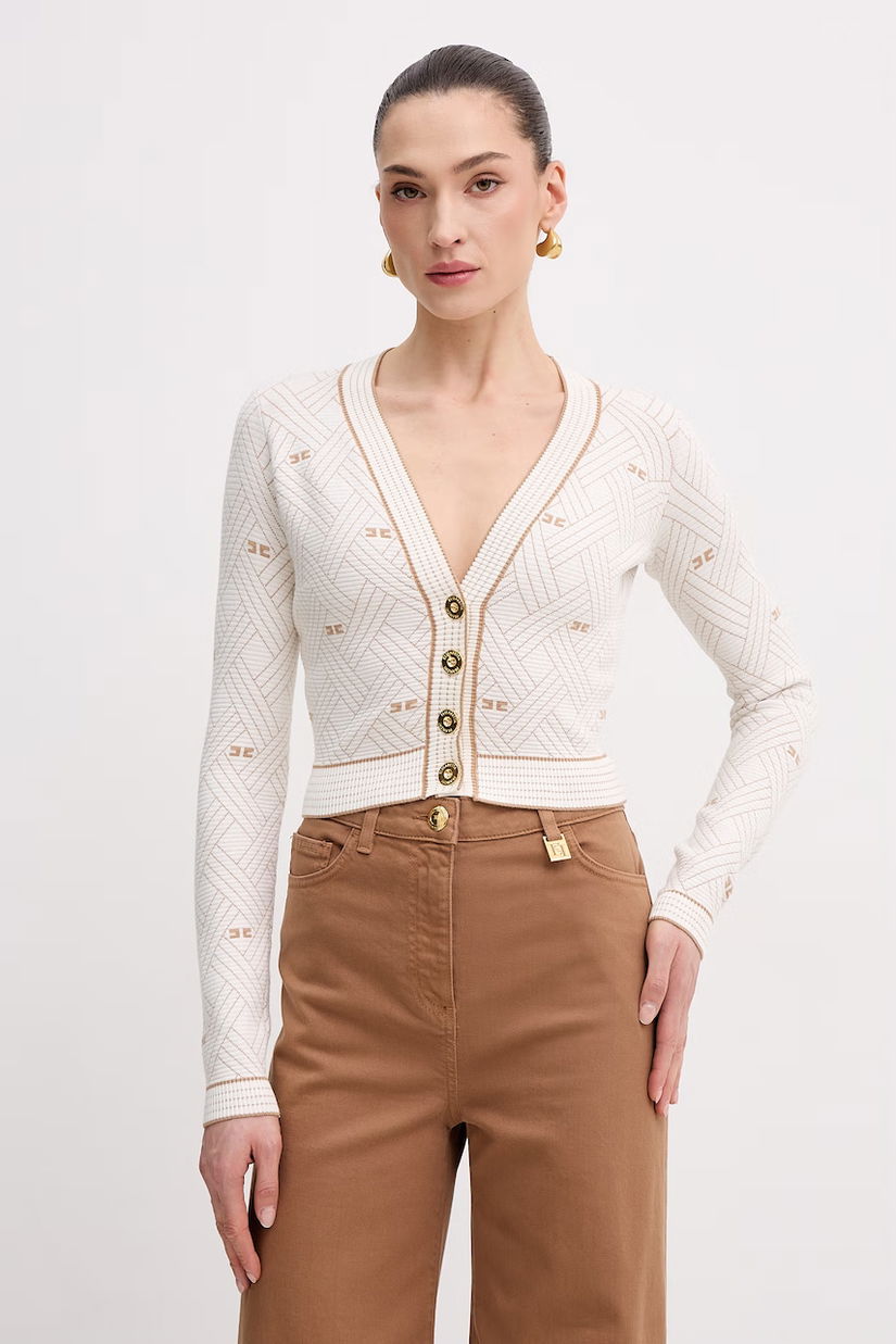 Elisabetta Franchi cardigan pentru femei, cu amestec de vâscoză