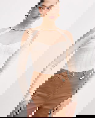 Elisabetta Franchi pulover pentru femei, cu amestec de vâscoză