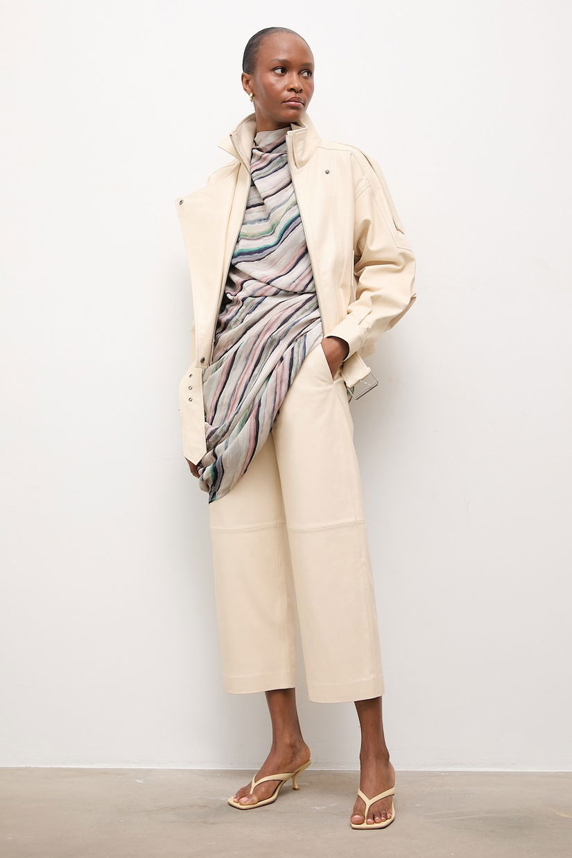 Answear.LAB pantaloni pentru femei, din piele MADELINE Unscripted Collection