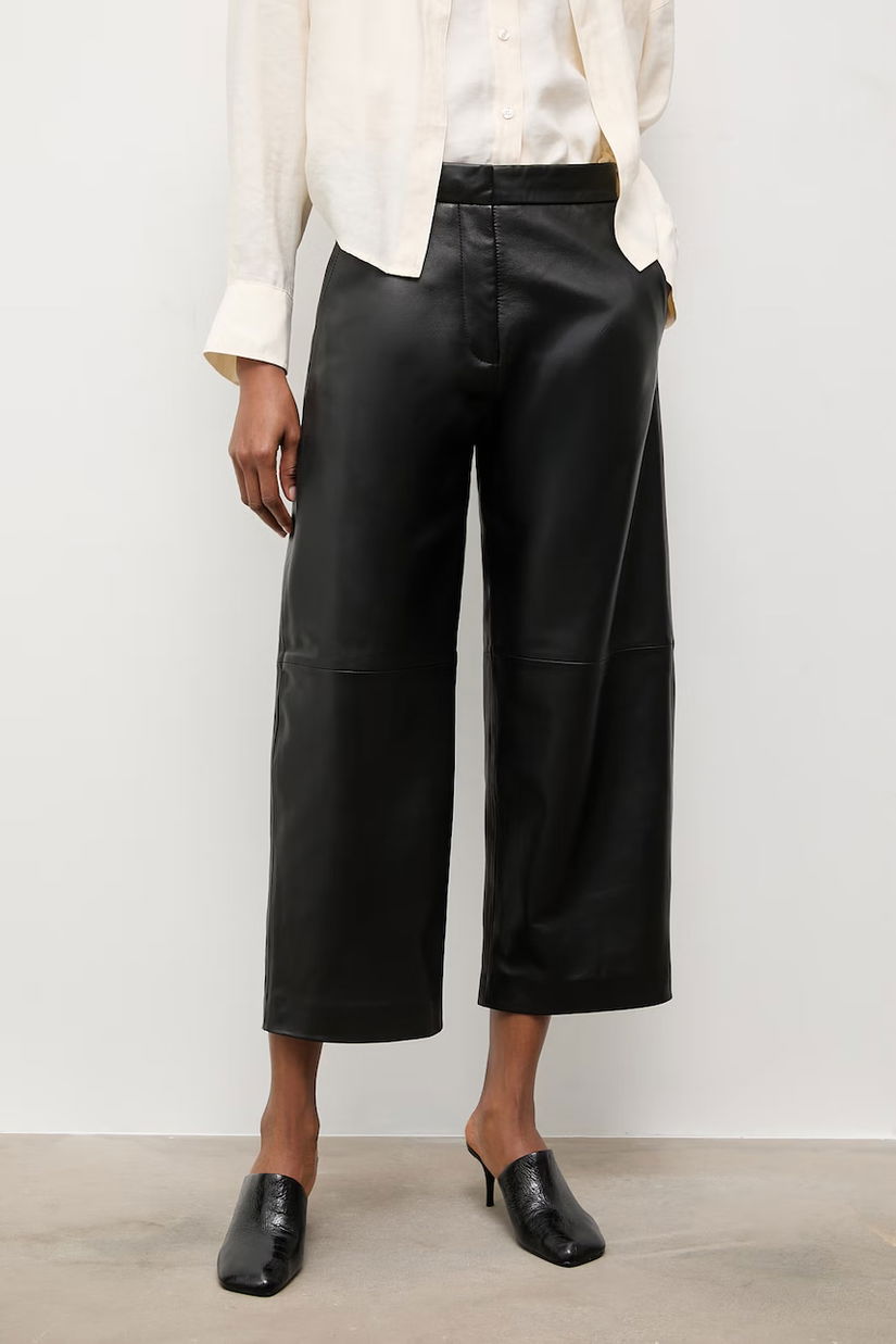 Answear.LAB pantaloni pentru femei, din piele MADELINE Unscripted Collection