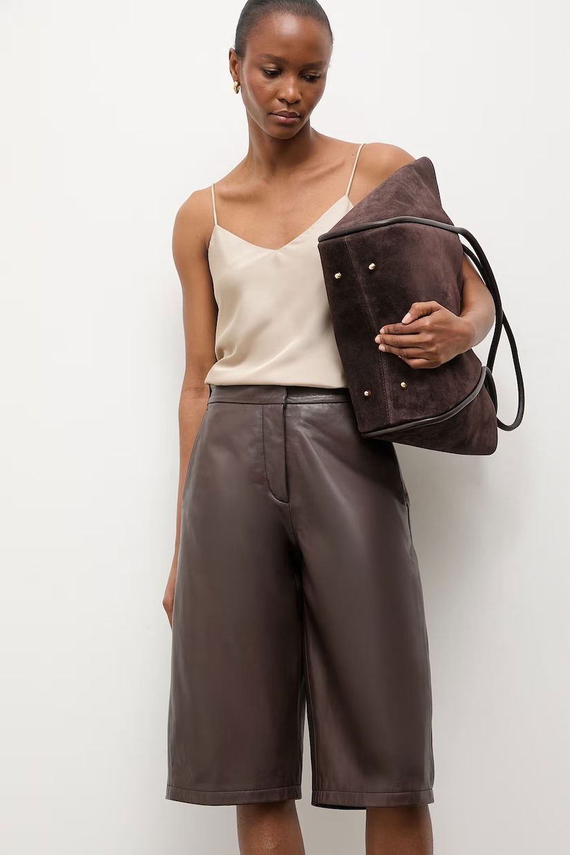 Answear.LAB pantaloni pentru femei, din piele MADDIE Unscripted Collection