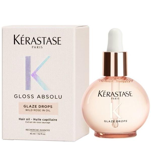 Ulei pentru Stralucire si Anti-Frizz pentru Par Lung - Kerastase Gloss Absolu Glaze Drops Oil, 45 ml