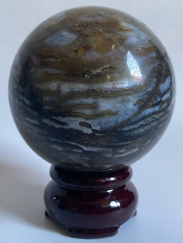 Fluorit-Agat - Sfera piatra semipretioasa
