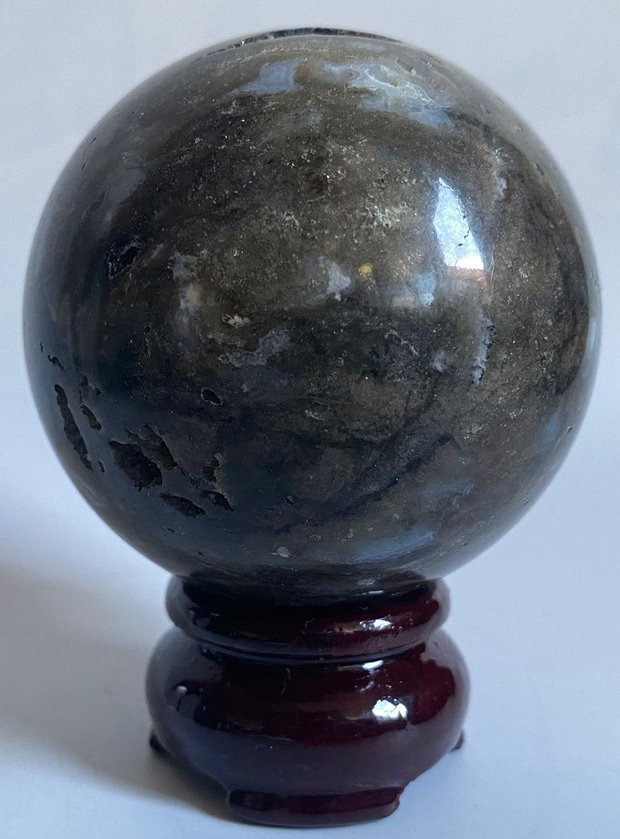 Fluorit-Agat - Sfera piatra semipretioasa
