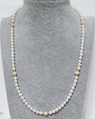 Colier aur 14K cu perle de cultura