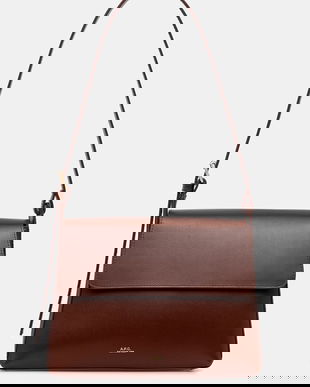 A.P.C. poșetă de piele sac virginie flap