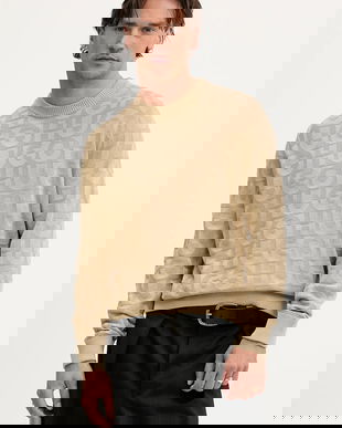 HUGO pulover de bumbac Splittum