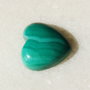 Inima din malachit NATURAL cabochon 11.5x11.5x4.3 mm