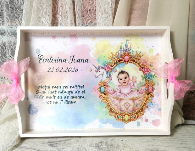Tava pentru taierea motului fetite - tema printese, unicorn
