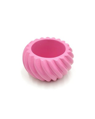 Recipient rotund roz, turnat manual, vopsit si lacuit 462721