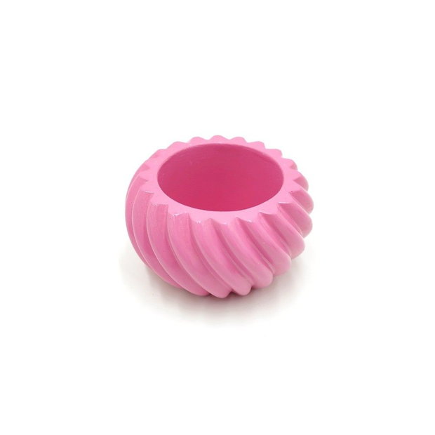 Recipient rotund roz, turnat manual, vopsit si lacuit 462721