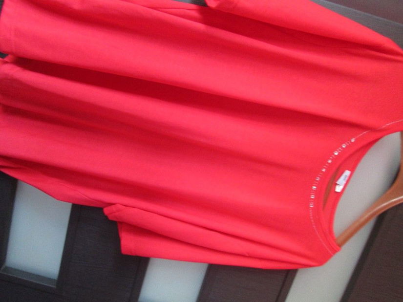 tricou rosu dame XXXL