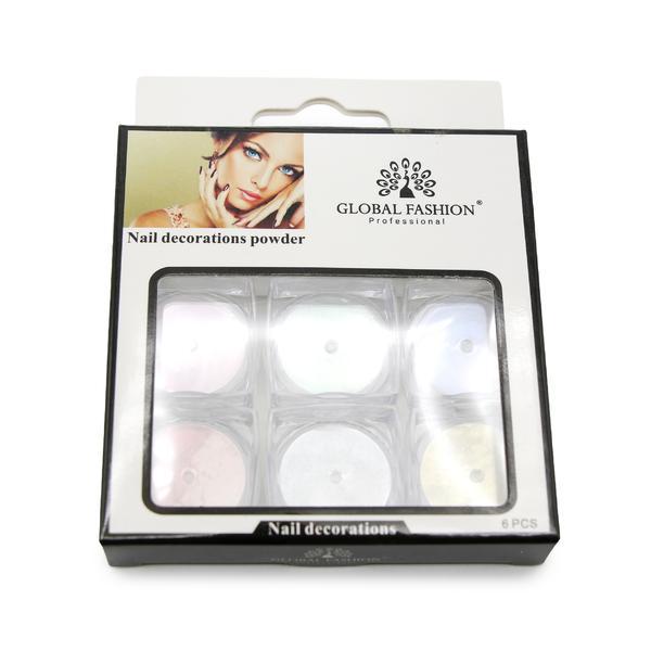 Decorațiuni pentru unghii, Nail Art Decoration 6 buc, alb