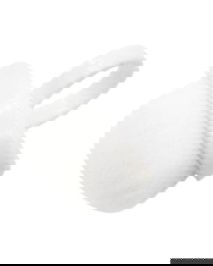 Perie de praf pe deget, alb