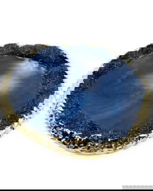 Paletă &icirc;n formă de piatră, culoarea albastră