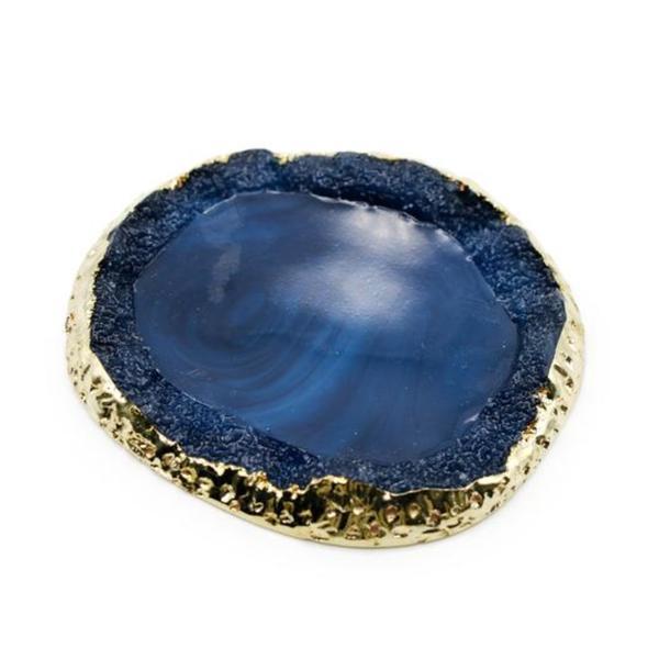 Paletă &icirc;n formă de piatră, culoarea albastră